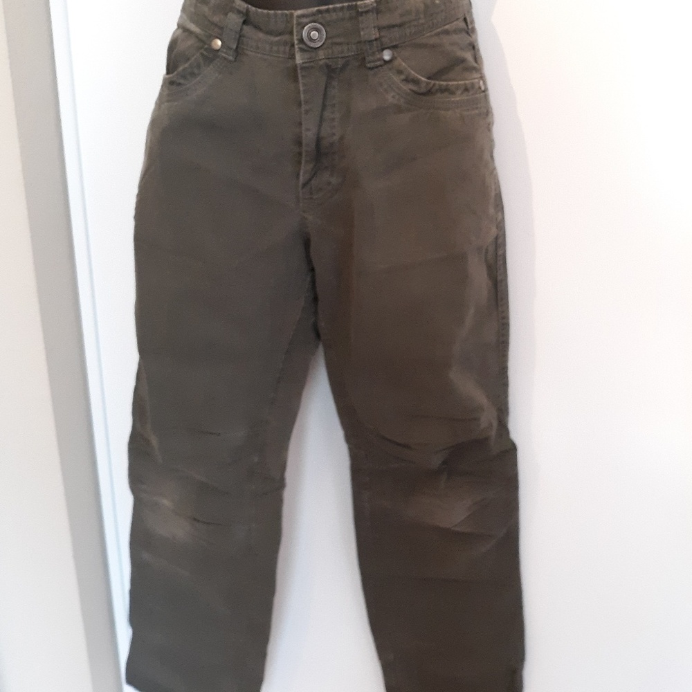 Kuhl Youth Boys Olive Outdoor Pants Large 14-16